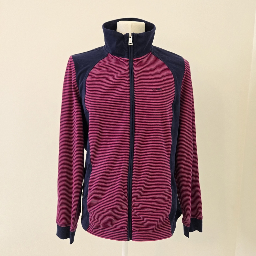 Ralph‎ Lauren Active Full Zip Sweater Pink Navy Size XL